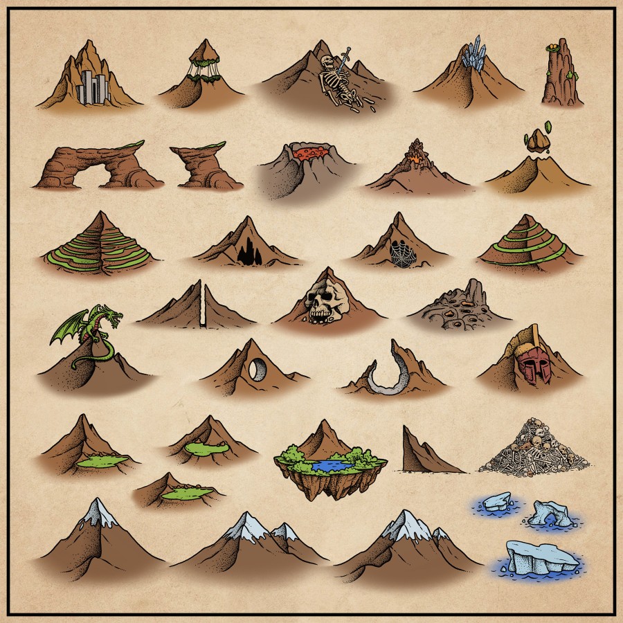 Unique Mountains (Dotty)